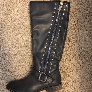Black knee high boots- size 8